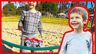 Hot Wheels Cars Swinging at the Park [upl. by Camroc]