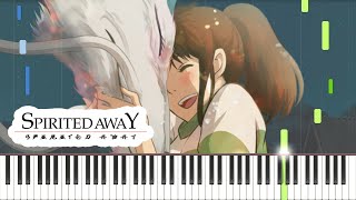 One Summers Day Remastered  Spirited Away Piano Cover  Sheet Music 4K [upl. by Haya]