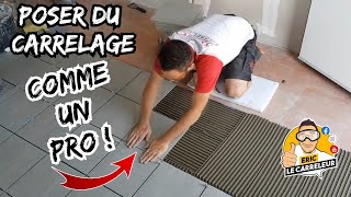 Comment POSER DU CARRELAGE au solTechnique Conseils et Astuces [upl. by Leifer]