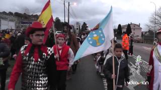 Carnaval 2015  Cacheiras  Teo  Desfile quotXenerais da Ullaquot  A Coruña  Galicia [upl. by Ajan832]