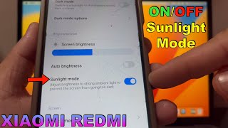 How to Turn ON or OFF Sunlight Mode on Xiaomi Redmi 13C [upl. by Nylarad627]