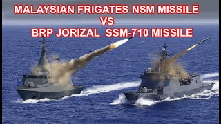 The Malaysian NSM Naval Missile Vs Brp Jose Rizal SSM710 SeaStar Missile [upl. by Ididn]