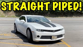 We Straight Piped a 2015 Chevy Camaro 36L V6 [upl. by Certie]