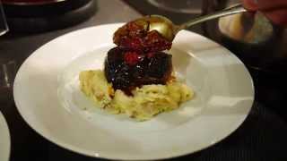 I COOK  Pan Fried Venison with Raspberry Sauce Celeriac amp Potato Mash with Broccoli [upl. by Anavi]