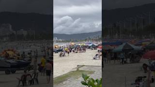 Aos fins de semana de sol ☀️ 4k beach beachwalkbrazil GjaSP [upl. by Gun]