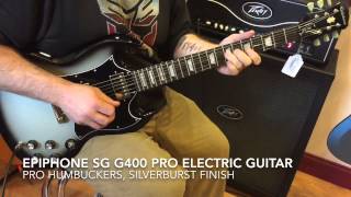 Epiphone SG G400 PRO Electric Guitar SilverBurst Finish [upl. by Okikuy915]