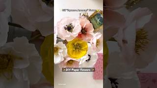 How to make Japanese Anemone flowers  DIY paper flower [upl. by Neillij]