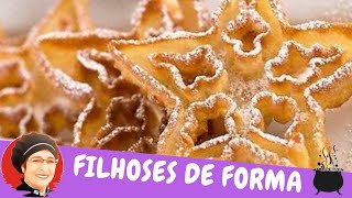 🔥 Filhóses de forma  Rosetas doces  Rosettes  Buñuelos de Viento [upl. by Netsirk]