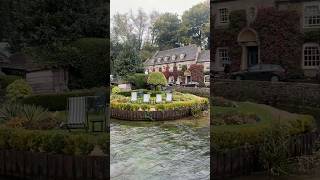 Bibury  most scenic village in the Cotswolds Clips of the Swan Hotel and the River Coln [upl. by Yssep]