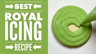 How to make the BEST tasting royal icing with meringue powder stepbystep recipe instructions [upl. by Hgielrebma]