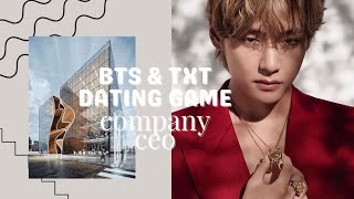 BTS amp TXT DATING GAME  COMPANY CEO VERSION [upl. by Petrie218]