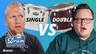 Single vs Double Headed Toms  What is the Ultimate Drum Sound  The Drum Department 🥁 Ep37 [upl. by Fahey841]