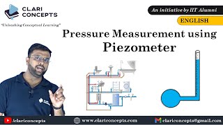 Pressure Measurement using Piezometer with Animation English Language [upl. by Trainor]