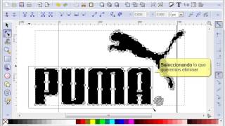 20 Tutorial de Inkscape Vectorización automática de un logotipo en Blanco y Negro [upl. by Oza884]