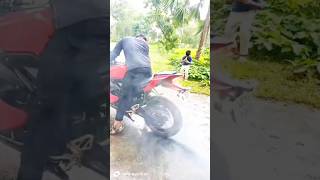 Yamaha R15 V3 BS4 model  burnout left and right side clip  enjoy burnout shorts  burnout [upl. by Marler427]