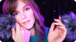 ASMR Fluffy Deep Ear Attention wPositive Affirmations to Help You Sleep 💜 [upl. by Aioj]