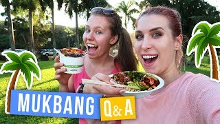 Czemu wyjechałam na Hawaje 🌴MUKBANG z QampA 🌈  Agnieszka Grzelak Vlog i Zwariowani [upl. by Nodrog]