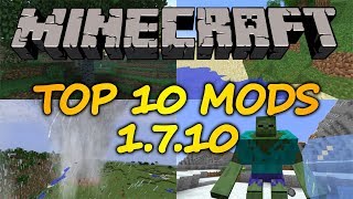 Top 10 Minecraft Mods 1710  2018 [upl. by Lotta]