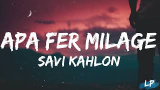 New Punjabi Songs 2024  Apa Fer Milaange Lyrics VIDEO Savi kahlon  Latest Punjabi Songs 2023 [upl. by Adlei]