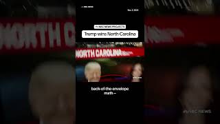 Trump wins first battle ground state North Carolina [upl. by Matilda]