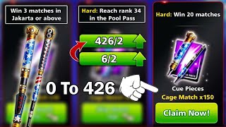 Missions Cage Match Cue 😍 From 0 to 426 Upgrade Piece 8 ball pool [upl. by Dupin]