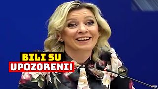 UPOZORILI SMO VAS DA ĆE BITI BOLNO Zaharova otresla Kijev i Brisel o pod [upl. by Llednahc]