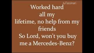 Mercedes Benz  Janis Joplin  Lyrics [upl. by Dryden]