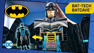 TRANSFORMING BATCAVE goes from MEGA BATMAN to BATCAVE [upl. by Aettam]