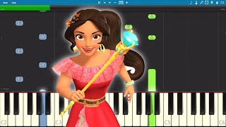 Elena of Avalor Theme Song  EASY Piano Tutorial [upl. by Junno195]