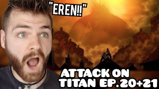 THE RUMBLING TIME TRAVEL  ATTACK ON TITAN EPISODE 20 amp 21  SEASON 4  New Anime Fan  REACTION [upl. by Kieryt]