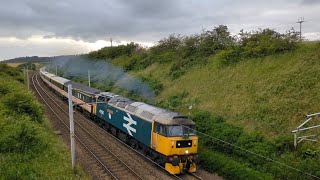 47593 tackles the climb to Craigenhill on The Three Peaks Challenge 290624 [upl. by Nnylorac698]