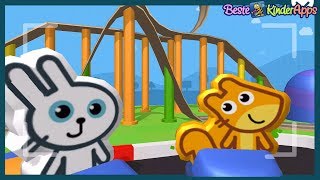 Pango Build Park 🤓 Achterbahn Freizeitpark Spiel App für Kinder  Android iPhone iPad Fire [upl. by Clevey]