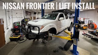 Fox Shocks  Alldogs Offroad  Nissan Frontier Lift Install [upl. by Ettinger570]