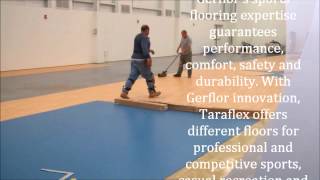 Taraflex Sports Flooring  An installation by SSE [upl. by Hnil]