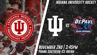 Indiana Hockey vs DePaul ACHA MD2 11224 [upl. by Elfont394]