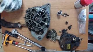 Valeo Alternator repair SM520 발레오 알터네이터 수리 [upl. by Irodim678]