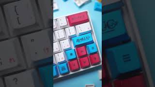 Rexus keyboard gaming mechanical Daxa M64  Keycap set Pressplay Gundam Unicorn Japanese PBT Dye Sub [upl. by Aicinat]