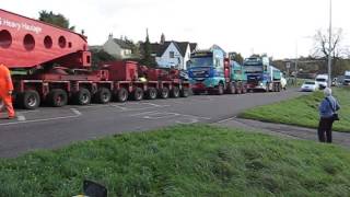 Allelys Heavy Haulage  Heavy load at Bridgeyate near Bristol [upl. by Sanoj828]