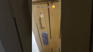 Door lock broken🔐 and we got stuck shots trending viralvideocomedy [upl. by Alanah]