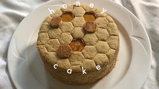 honey cake 🍯丨￼medovik recipe [upl. by Ahsenwahs]