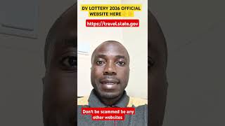 DV LOTTERY 2026 Official Website for Entry dvlottery dv dv2026 [upl. by Bordie]