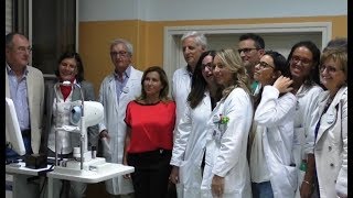 Napoli  Patologie oculari arriva il Tomografo al Santobono 220618 [upl. by Eliathan63]