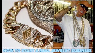 HOW TO START A JEWELRY BUSINESS WITH 1000 LIKE BEN BALLER AND TV JOHNNY  REAL GOLD AND DIAMONDS [upl. by Leal]