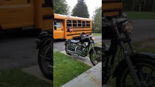 88 Sportster 1275 V2 Cams cold start with new Vance and Hines short shots [upl. by Inalawi]