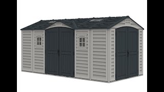 Duramax Apex Pro Vinyl Outdoor Storage Shed with 2 Sizes [upl. by Oludoet176]