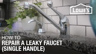 How to Fix A Dripping or Leaky Single Handle Faucet [upl. by Wilow]