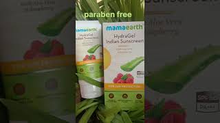 Mamaearth HydraGel Indian sunscreen SPF50 shorts shortsvideo ytshorts [upl. by Lema]