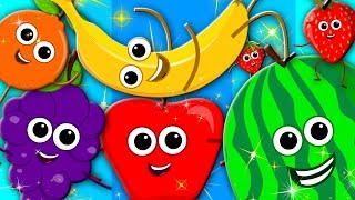 learn colors  fruits song  nursery rhymes  learning colors  preschool kids tv [upl. by Palecek]