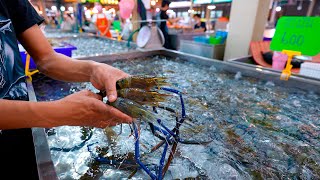 Eating at a Seafood Market in Bangkok Thailand [upl. by Prager]