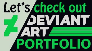 Checking out the DeviantArt Portfolio Beta [upl. by Zevahc]